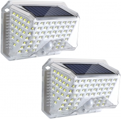 SALCAR Solarlampen für Außen mit Bewegungsmelder, 90 LED Superhelle Solarleuchte Aussen, IP65 Wasserdichte Solar Aussenleuchte, Wandleuchte für Garten
