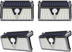 SALCAR Solarlampen für Außen mit Bewegungsmelder, 73 LED Superhelle Solarleuchte Aussen, IP65 Wasserdichte Solar Aussenleuchte, Wandleuchte für Garten
