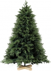 SALCAR Weihnachtsbaum künstlich 180 cm mit 980 Spitzen, Tannenbaum mit Schnellaufbau Klappsysem, inkl. Holz Christbaum Ständer, Weihnachtsdeko