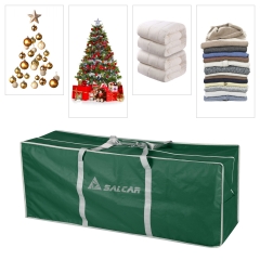 SALCAR Große Weihnachtsbaum Aufbewahrungstasche, 130 * 40 * 50 cm Reisetasche Reißfeste Aufbewahrungstasche für Weihnachtsschmuck, Kleidung